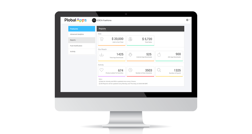 screenshot of Plobal Apps - Mobile Commerce App